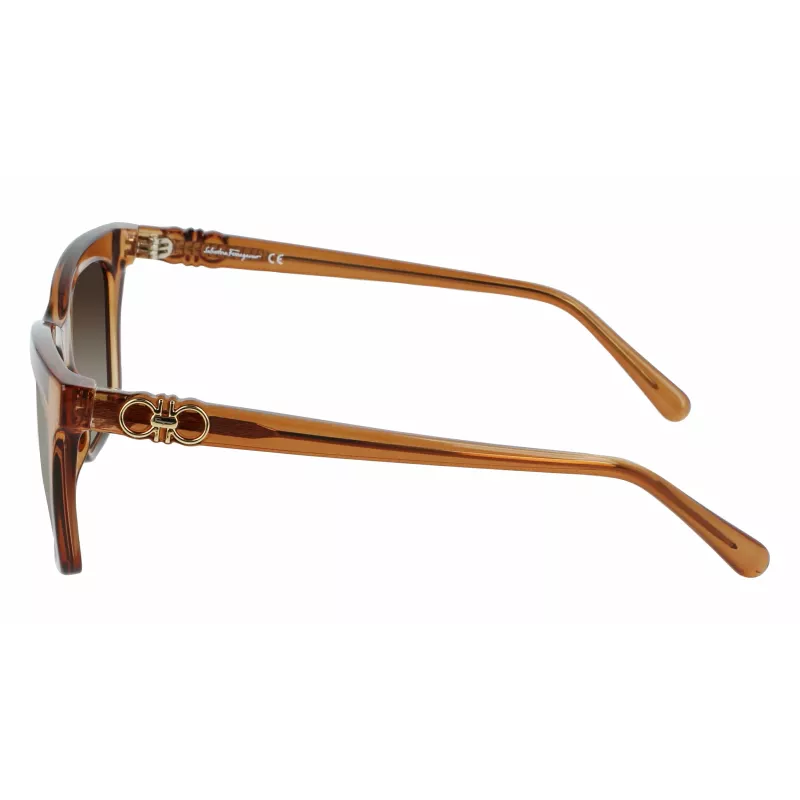 FERRAGAMO SF1027S-210 Sieviešu saulesbrilles Havana Brūna 55mm