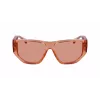 Ferragamo SF1077S-838 Unisex Saulesbrilles Pilots Spīdīgs Roze Zelts Brūns Gradients 56/13/140 mm