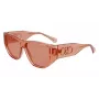 Ferragamo SF1077S-838 Unisex Saulesbrilles Pilots Spīdīgs Roze Zelts Brūns Gradients 56/13/140 mm