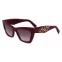 FERRAGAMO SF1081SE-603 Sieviešu kaķacs formas saulesbrilles Burgundijas brūns gradients 55mm