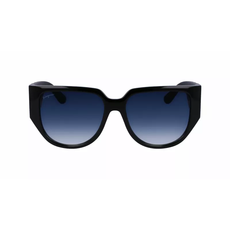 Ferragamo SF1088SE-001 Sieviešu saulesbrilles Butterfly Acetāts Melns Pelēks 57mm