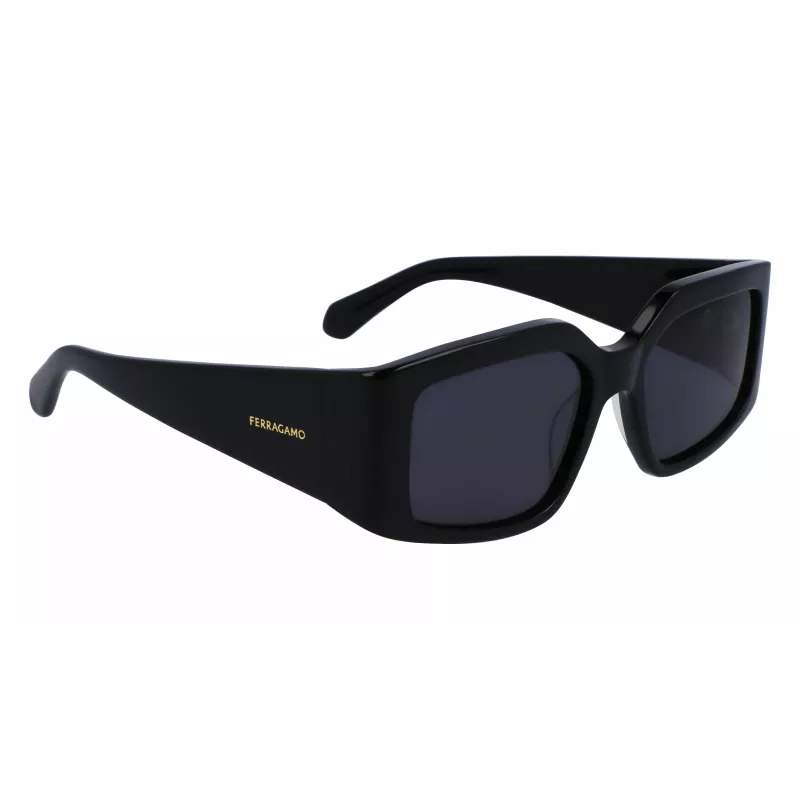 FERRAGAMO SF1101S541800 Sieviešu saulesbrilles Melnas Pelēkas 54mm