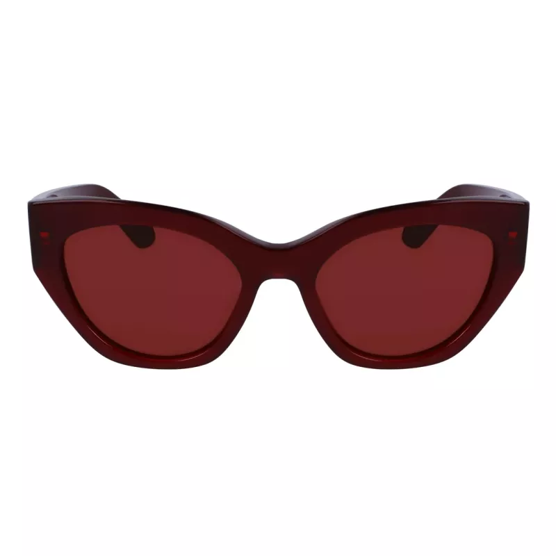 FERRAGAMO SF1107S552065 Sieviešu kvadrātveida acetāta saulesbrilles Havana brūna gradienta 55/20/140 mm