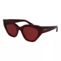 FERRAGAMO SF1107S552065 Sieviešu kvadrātveida acetāta saulesbrilles Havana brūna gradienta 55/20/140 mm