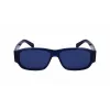 FERRAGAMO SF1109S571443 Vīriešu saulesbrilles, matēts melns acetāta rāmis, pelēkas polikarbonāta lēcas, 57 mm