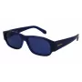 FERRAGAMO SF1109S571443 Vīriešu saulesbrilles, matēts melns acetāta rāmis, pelēkas polikarbonāta lēcas, 57 mm