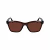 FERRAGAMO SF2001S-232 Unisex saulesbrilles Havana Brown Square Acetate Frame Brown Lens 54/20/145 mm