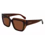 FERRAGAMO SF2002S-233 Sieviešu saulesbrilles Havana Acetāts Brūns Gradients 55/18/140 mm
