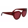 FERRAGAMO SF2004S-618 Sieviešu tauriņveida saulesbrilles Havana Acetāts Brūns gradients lēcas 53/18/140 mm