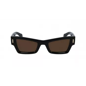 FERRAGAMO SF2006S-001 Sieviešu saulesbrilles Melnas Pelēkas 53mm