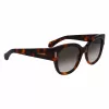 FERRAGAMO SF2007S-240 Sieviešu kaķacs formas saulesbrilles Havana brūns gradients 51mm