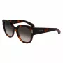 FERRAGAMO SF2007S-240 Sieviešu kaķacs formas saulesbrilles Havana brūns gradients 51mm
