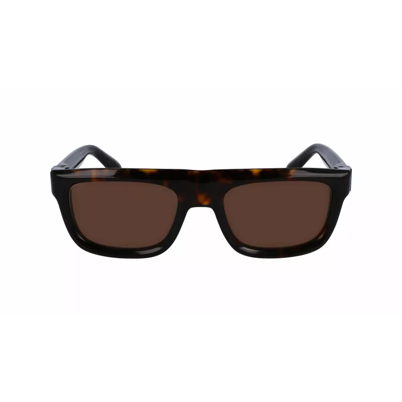 FERRAGAMO SF2009S-242 Vīriešu kvadrātveida acetāta saulesbrilles Havana brūns gradients 56/21/145 mm