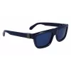 FERRAGAMO SF2009S-414 Vīriešu taisnstūra acetāta saulesbrilles - Brūnas lēcas - 56/21/145 mm