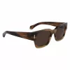 Ferragamo SF2010S-319 Saulesbrilles Vīriešiem Zaļa Havana Kvadrātveida Acetāts 52mm