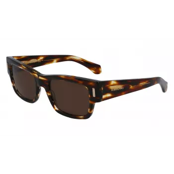 FERRAGAMO SF2011S-216 Vīriešu saulesbrilles Tumši Havana Brūns gradients 53mm