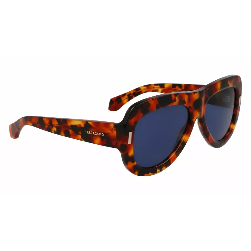 FERRAGAMO SF2029SE-240 Sieviešu tauriņveida saulesbrilles Havana Brūns gradients 57mm