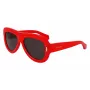 FERRAGAMO SF2029SE-600 Sieviešu saulesbrilles - Tumši Havana, Pelēkas lēcas, 57mm