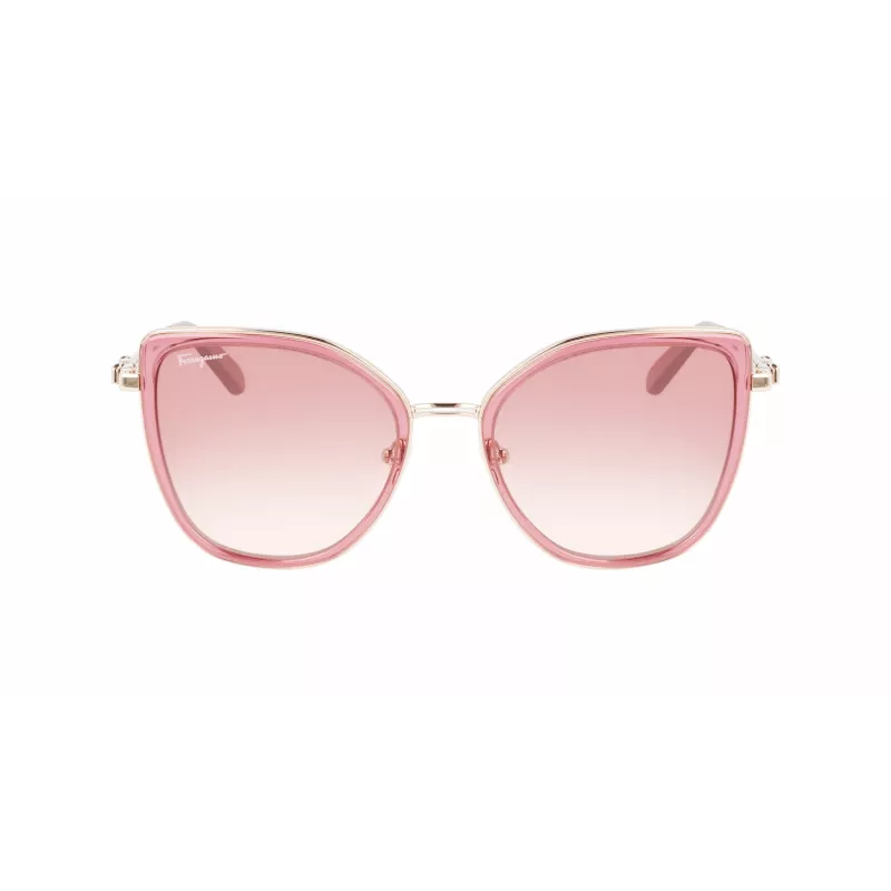 FERRAGAMO SF293S-774 Sieviešu saulesbrilles Havana acetāta rāmis Brūnas gradienta lēcas 54/19/140 mm