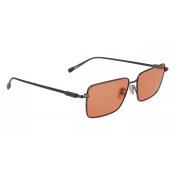 Ferragamo SF309S5715017 Vīriešu saulesbrilles - Melns acetāta rāmis, Pelēkas polikarbonāta lēcas, 57mm