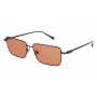 Ferragamo SF309S5715017 Vīriešu saulesbrilles - Melns acetāta rāmis, Pelēkas polikarbonāta lēcas, 57mm