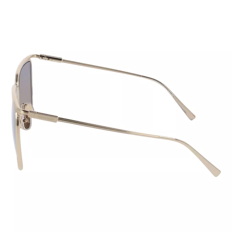 FERRAGAMO SF324S5816745 Sieviešu tauriņveida saulesbrilles Havana Brūns gradients 58mm