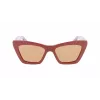 FERRAGAMO SF929S-209 Sieviešu saulesbrilles Havana Butterfly Acetāts Brūns gradients 55/17/145 mm