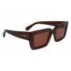 FERRAGAMO Sieviešu saulesbrilles SF1108S542123 Brown Havana 54/21/140 mm