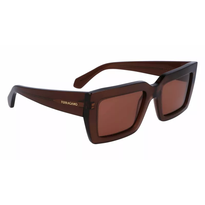 FERRAGAMO Sieviešu saulesbrilles SF1108S542123 Brown Havana 54/21/140 mm