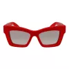 Ferragamo sieviešu saulesbrilles SF2045SR52176 Taisnstūra acetāta rāmis Brūnas gradienta lēcas 52/17/140 mm