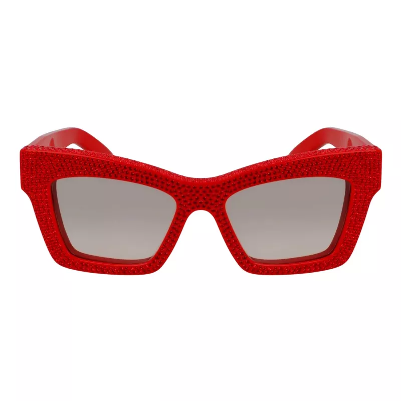 Ferragamo sieviešu saulesbrilles SF2045SR52176 Taisnstūra acetāta rāmis Brūnas gradienta lēcas 52/17/140 mm