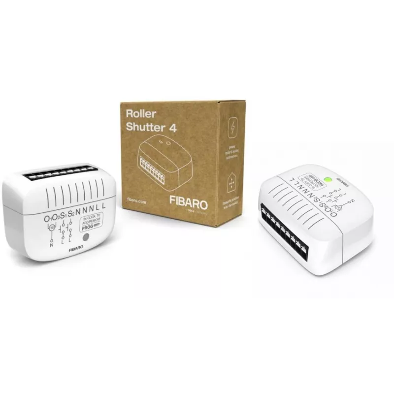 Fibaro FGR-224 Roller Shutter 4 Z-Wave Plus žalūziju un aizkaru vadības modulis
