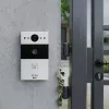 FIBARO MyBell Outdoor Video Doorbell (MBIP1BSTAT) - Melns, 1080p, PoE, Wi-Fi, IP54