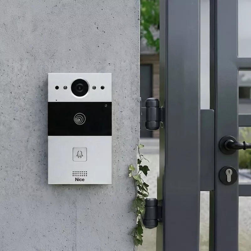 FIBARO MyBell Outdoor Video Doorbell (MBIP1BSTAT) - Melns, 1080p, PoE, Wi-Fi, IP54