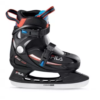 FILA J-One Ice HR Ice Hockey Skates - Black/Red/Blue - EU 26-30