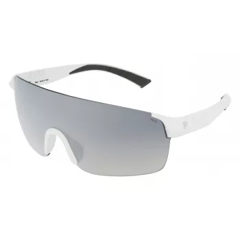 FILA MAN SF9380996VCX Taisnstūra saulesbrilles - Melns rāmis, Dūmu pelēkas lēcas, UV400 aizsardzība
