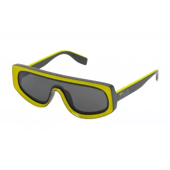 FILA vīriešu saulesbrilles SF9417990KAU - melns rāmis, pelēkas lēcas, UV400 aizsardzība