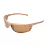 FILA SF004-62C3 Unisex taisnstūra saulesbrilles - Melns rāmis Pelēkas lēcas 62/16/125 mm