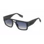 FILA SFI085500968 Vīriešu taisnstūra saulesbrilles - Melns rāmis, pelēkas lēcas 50/23/145 mm