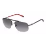 FILA SFI210-610568 Vīriešu saulesbrilles - Melns rāmis, Pelēkas lēcas, UV400 aizsardzība