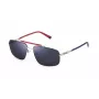 FILA SFI210V60E70B Vīriešu taisnstūra Havanas acetāta saulesbrilles ar brūnām polikarbonāta lēcām 60/16/145 mm