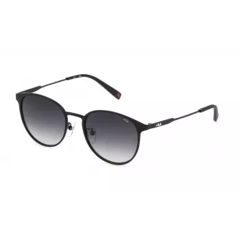 FILA SFI217-52531Y Unisex Saulesbrilles - Melns Rāmis, Pelēkas Lēcas, 52mm