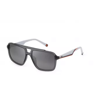 FILA SFI460-574ALP Unisex taisnstūra saulesbrilles - Havana/Brūns acetāta rāmis, Brūnas polikarbonāta lēcas, UV400 aizsardzība