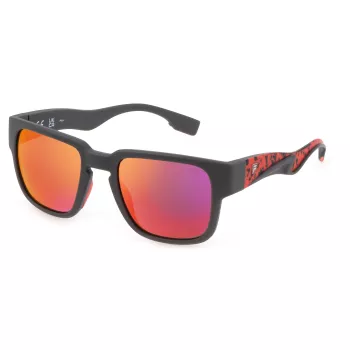 FILA SFI463-53I41P Vīriešu polarizētas saulesbrilles - Melns/pelēks acetāta rāmis - 53/21/145 mm