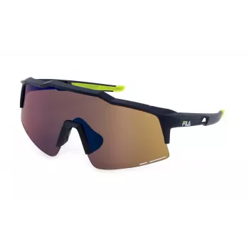 FILA SFI516-99U43B Unisex Saulesbrilles - Melns Rāmis, Pelēkas Lēcas, 99/0/130 mm