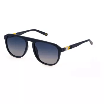 FILA SFI528-563GUP Unisex Taisnstūra saulesbrilles - Melns rāmis, pelēki gradienta lēcas 56/19/145 mm