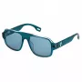 FILA SFI528-56U28P Unisex saulesbrilles - melns rāmis, pelēkas polarizētas lēcas, UV400 aizsardzība