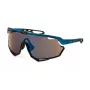 FILA SFI721 Unisex saulesbrilles - melns rāmis, pelēkas lēcas, lēcu platums 99 mm