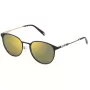 FILA Unisex saulesbrilles SFI217-52301G Kvadrātveida melns rāmis pelēkas lēcas 55mm