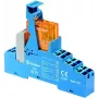 Finder FIN 48.P5.8 230V - Sakabes relejs - Push-In 2 pārslēgšanas kontakti 230 V AC